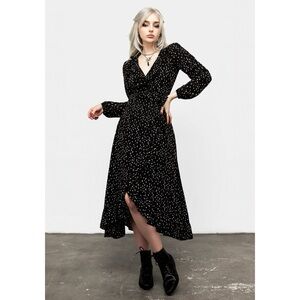 Disturbia Black and White Long Sleeve Dress
